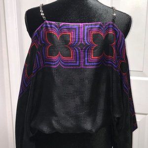 Women's XS Silk Reversible Alice & Trixie Top